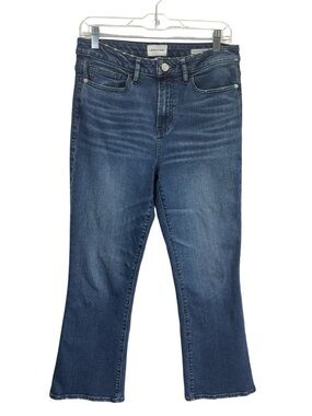 Frame La Crop Mini Boot Blue Denim Jeans
Size 30